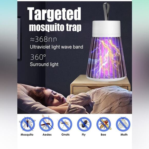 Bug Zapper Indoor Zapper USB Mosquito Trap Fly Zapper Small Brush, Radiationless - Picture 4 of 8